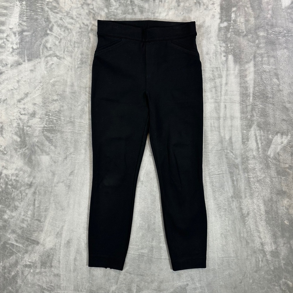Spanx The Perfect‎ Pant Slim Ankle Pants Women's Size M Black High Rise Trousers